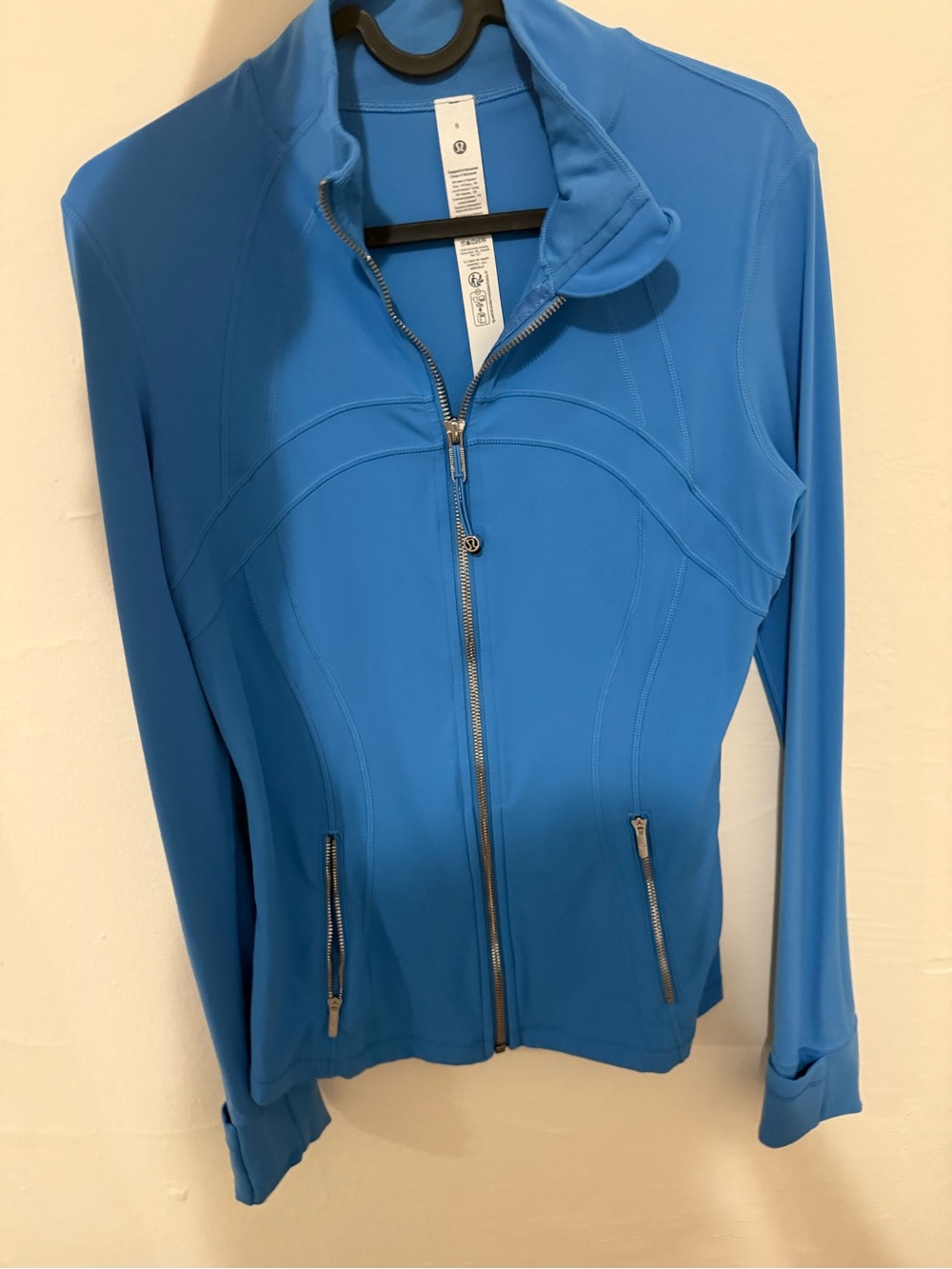 lululemon athletica Women’s Bright Blue Full-Zip Bomber Jacket
